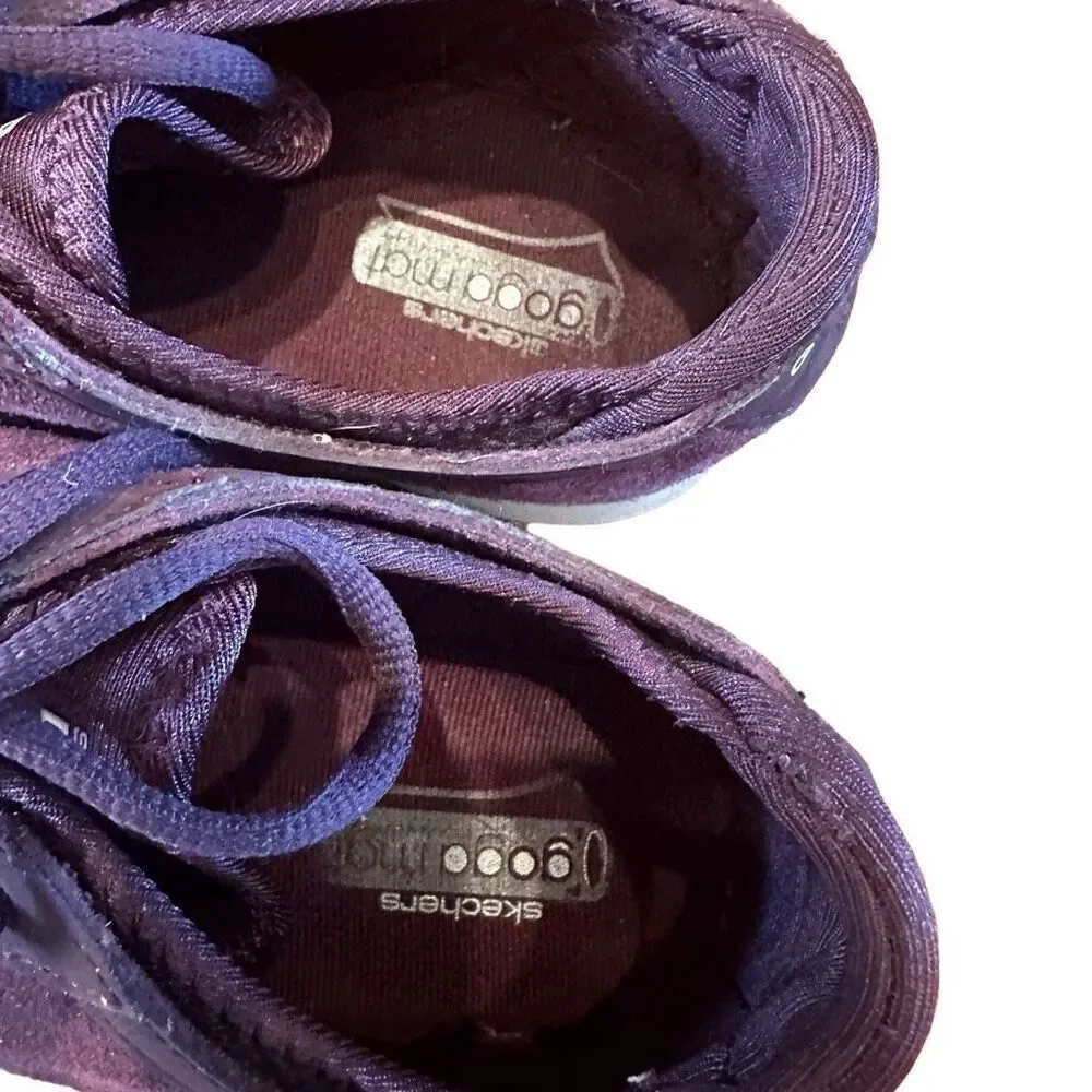 Sketchers maroon tennis shoes- size 8